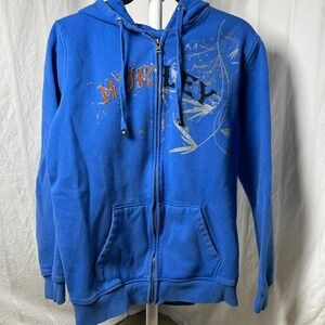 VTG  Y2K Hurley Surf Wear Spellout  Skater Zip Hoodie  Size Large‎